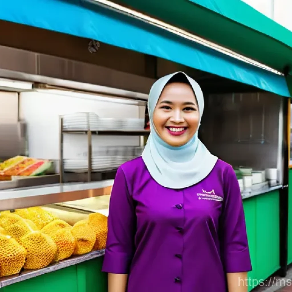 마이크로 프랜차이즈와 물류 관리 - **Prompt 1: "A proud and smiling Malaysian female entrepreneur, in her late 30s, standing confidentl...